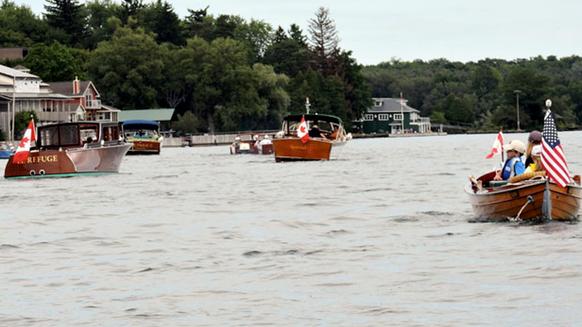 Boat's floating in the annual parade