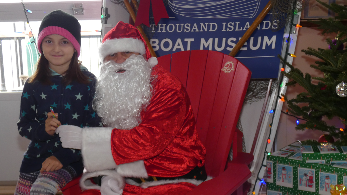 Santa's Workshop Children visiting Santa at the Boat Museum